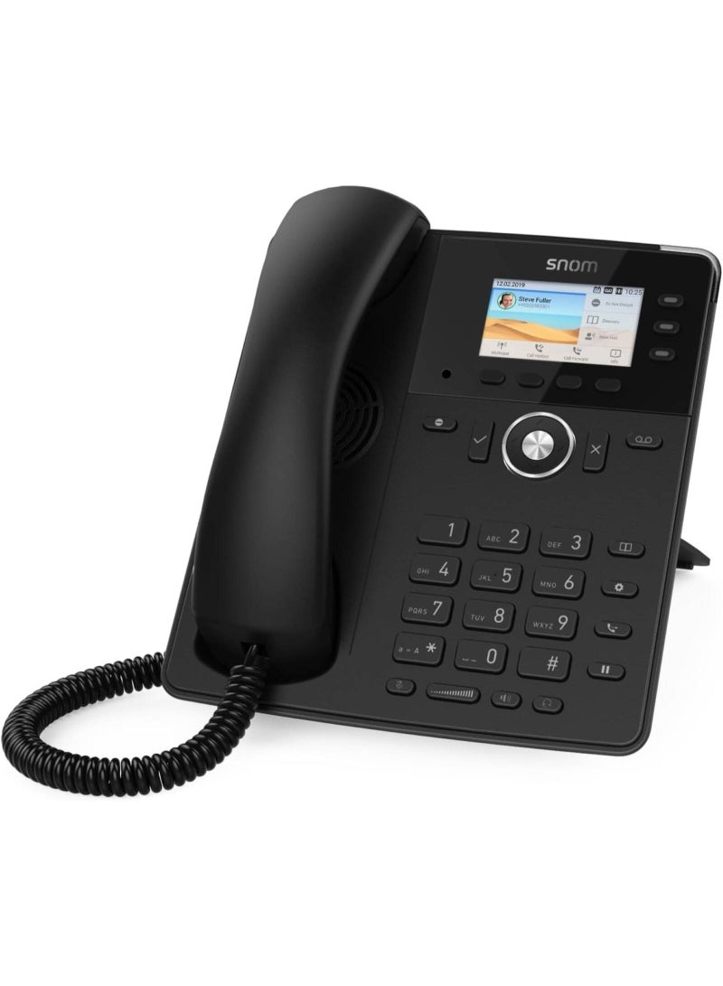 Snom هاتف سلكي ملون Snom D717 بحجم 2.8 بوصة مع مستشعر ضوء محيطي، 3 مفاتيح LED قابلة للبرمجة، Gigabit PoE، USB مع دعم وحدة التوسع - Image 1